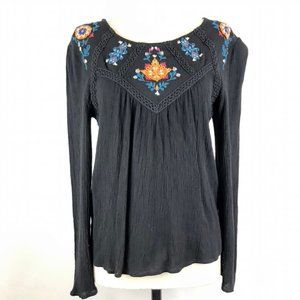 C. Wonder Embroidered Boho Top